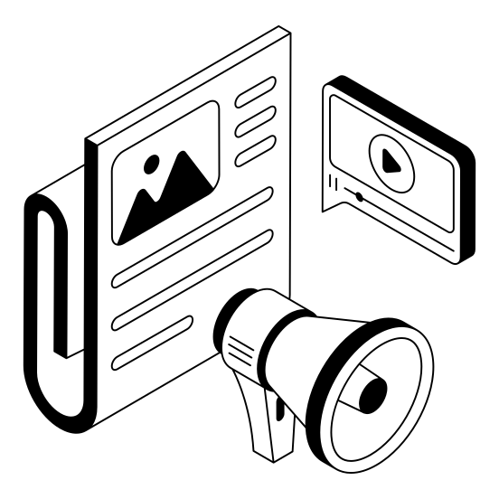 Video, Advertising, Promotion, Media, Print illustration
