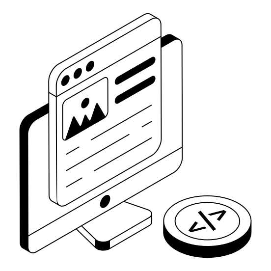 Web, Content, Media, Multimedia, Website illustration