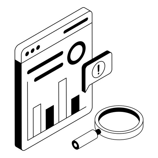 Web, Research, Analytics, Data, Search illustration