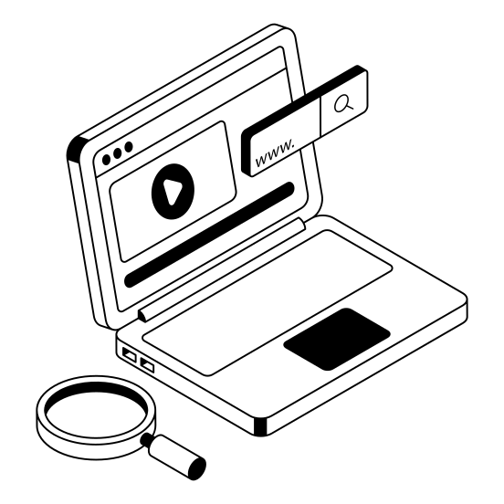 Www, Search, Video, Content, Media illustration