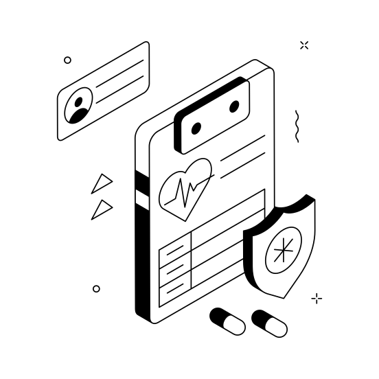 Health, Insurance, Report, Document, Cardiology illustration