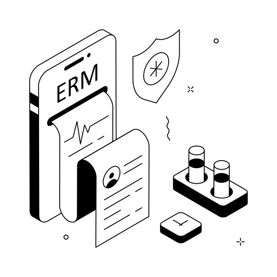 Medical, Record, Erm, Healthcare, Data illustration