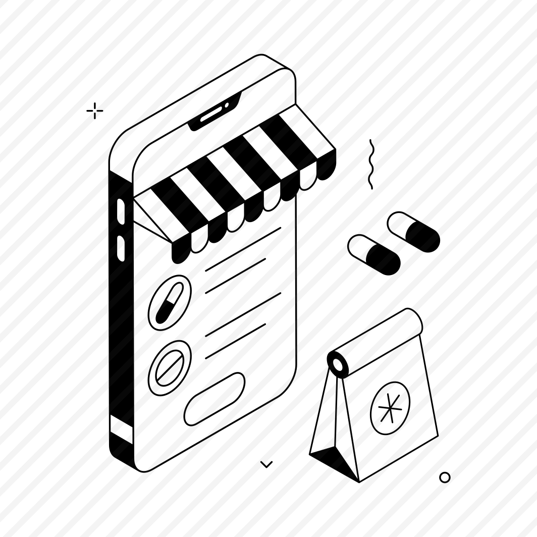 Online, Pharmacy, Medicine, Healthcare, App preview