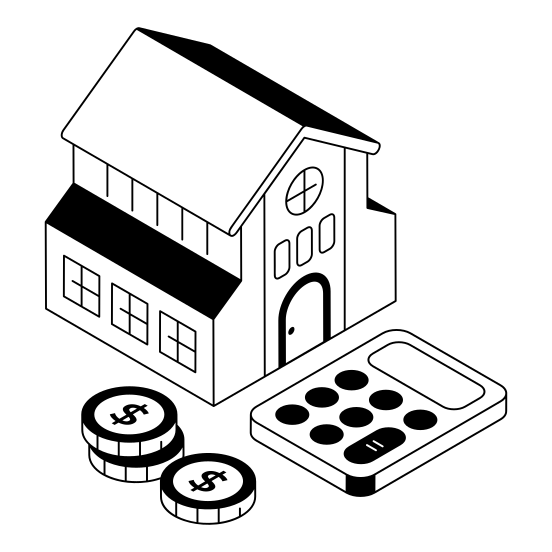 Budget, Estimate, Calculation, Home, House illustration