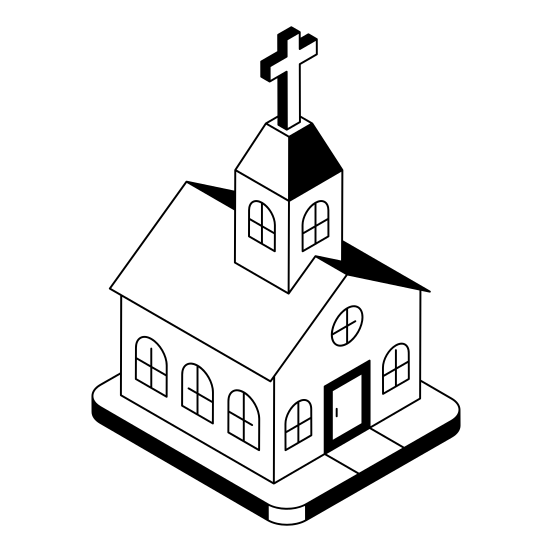 Church, Chapel, Religious, Holy, Worship illustration