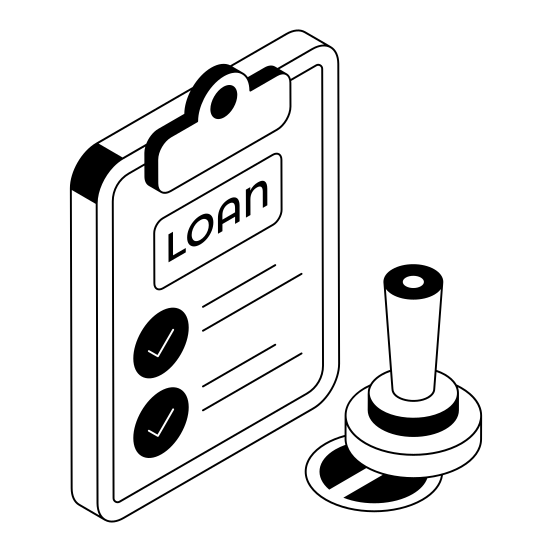 Document, Loan, Approval, Stamp, Paper illustration