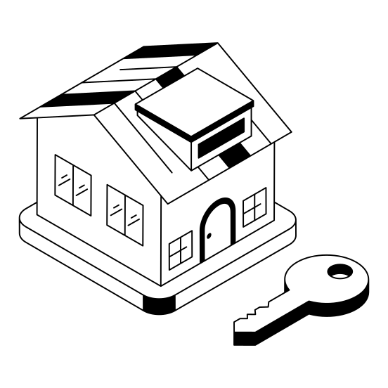 Home, House, Residence, Homeownership, Key illustration