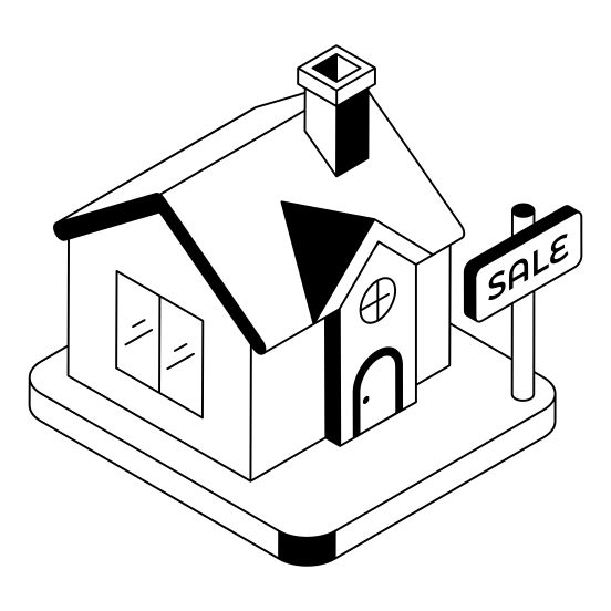 Home, House, Sale, Board, Residence illustration