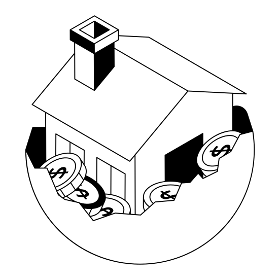Home, House, Savings, Money, Buy illustration