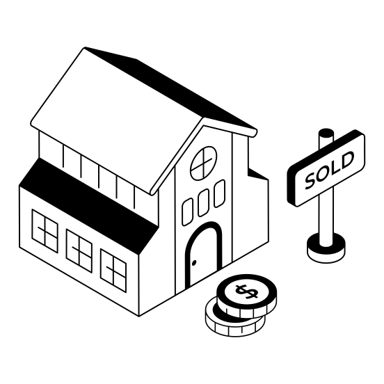 Home, House, Sold, Residence, Accommodation illustration