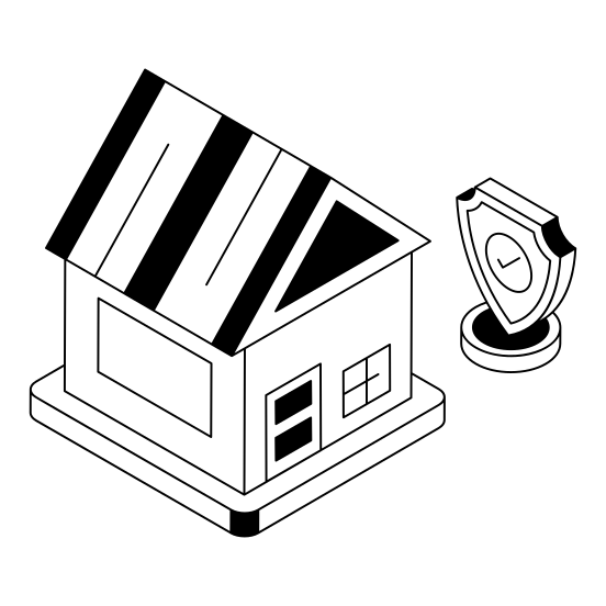 Insurance, Assurance, Home, House, Security illustration