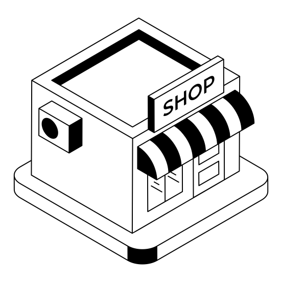 Shop, Store, Outlet, Marketplace, Retailing illustration