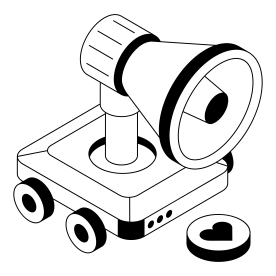 Advertising, Megaphone, Marketing, Announcement, Ai illustration