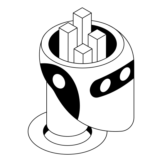 Business, Analysis, Robotics, Robot, Bot illustration