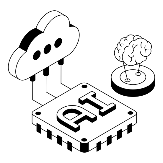 Cloud, Storage, Computing, Ai, Ml illustration