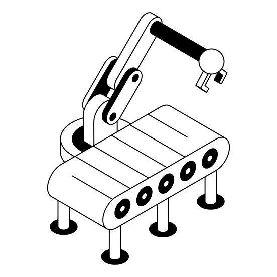 Conveyor, Robotics, Robot, Bot, Device illustration