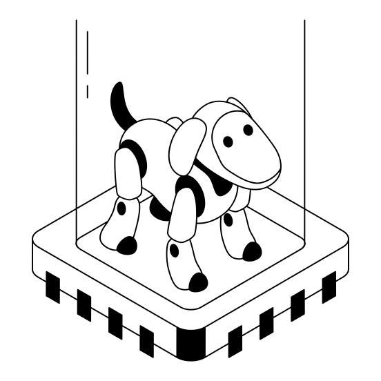 Dog, Pet, Robotics, Robot, Bot illustration