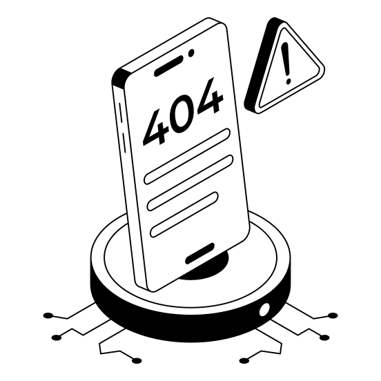 , Error, Issue, Mobile, Device illustration