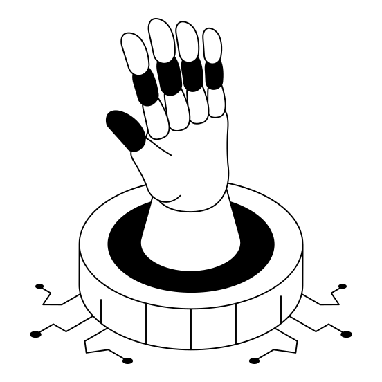 Hand, Robotics, Robot, Bot, Device illustration