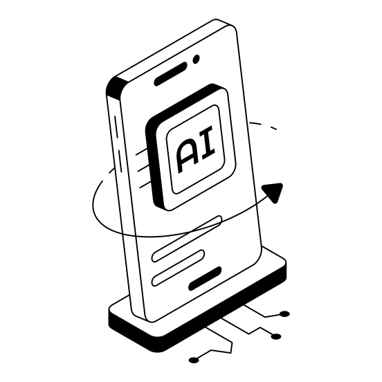 Smartphone, Mobile, Device, Ai, Ml illustration