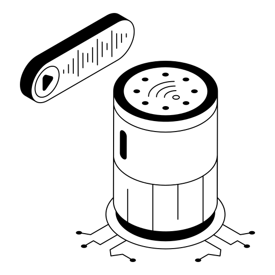 Speaker, Device, Woofer, Sound, Ai illustration