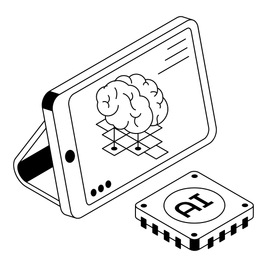 Thinking, Mind, Brain, Ai, Ml illustration