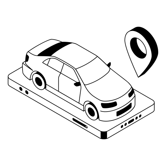 Car, Location, Tracking, Navigation, Vehicle illustration