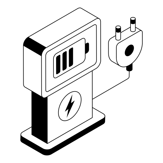 Charging, Point, Terminal, Access, Power, illustration