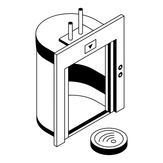 Elevator, Lift, Mobility, Door, Entrance, illustration