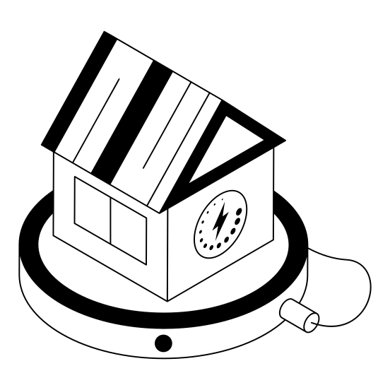 House, Power, Home, Iot, Residence, illustration