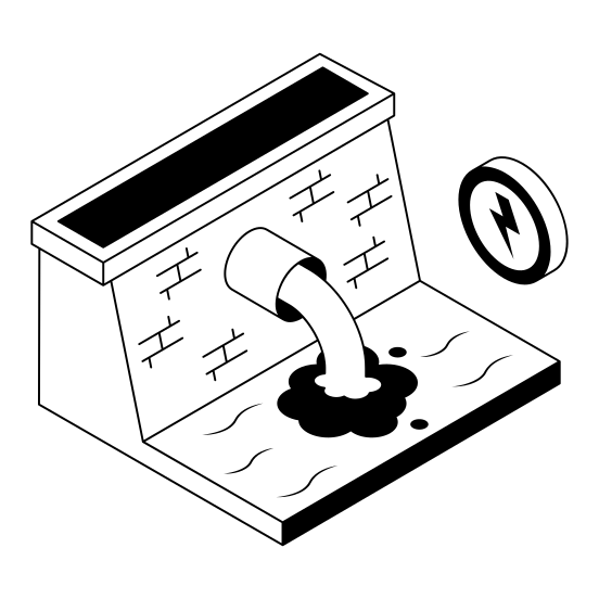 Hydropower, Water, Power, Energy, Dam illustration