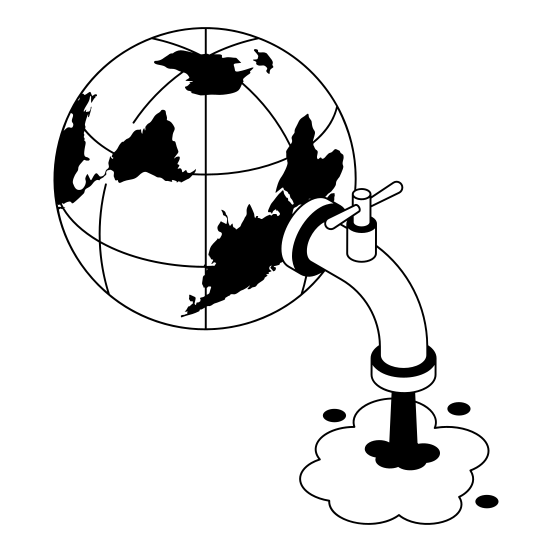 Save, Water, Liquidity, Conservation, Eco illustration