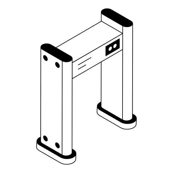 Security, Gate, Checking, Entry, Entrance illustration