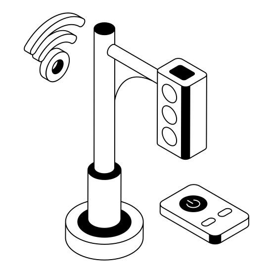 Traffic, Signal, Semaphore, Lights, Pole, illustration
