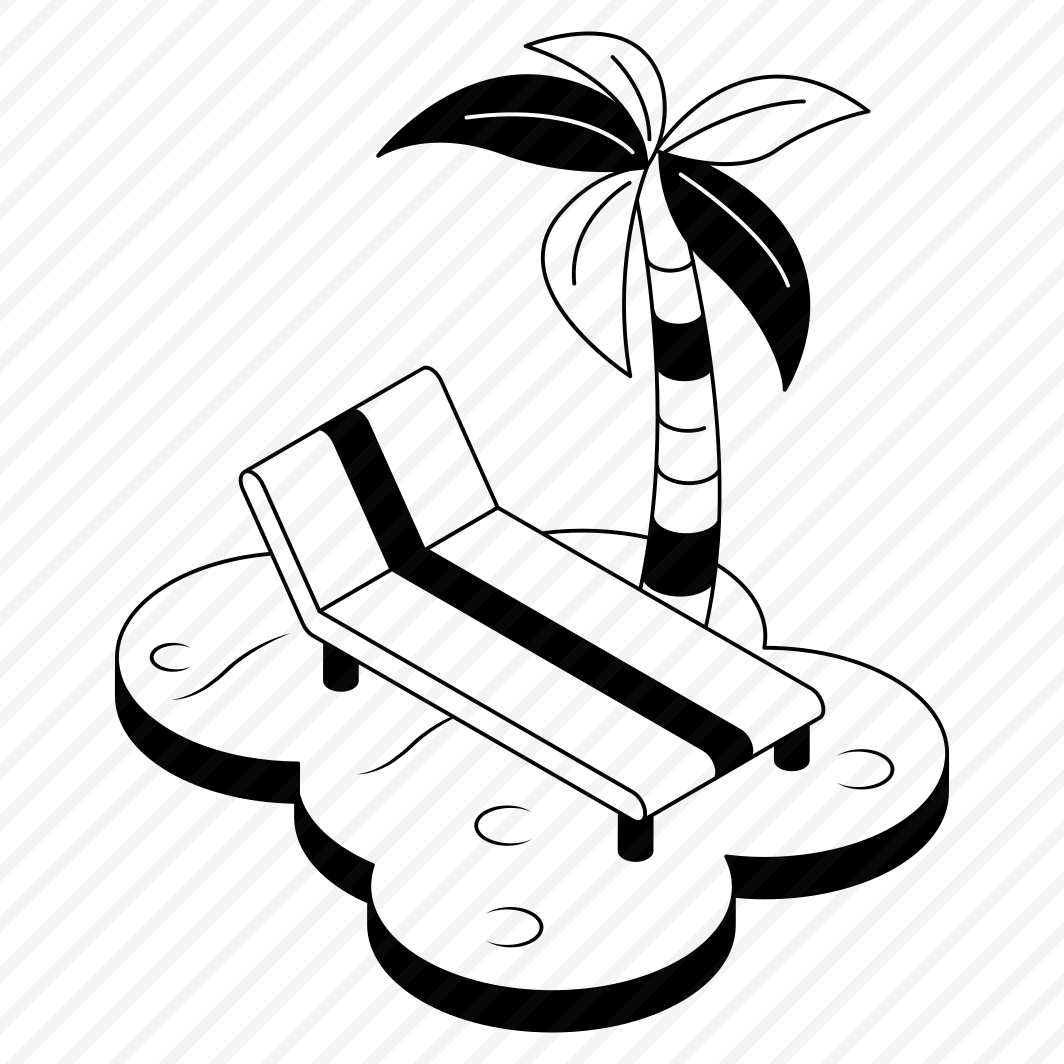 Beach, Bed, Sunbed, Tree, Tropical preview