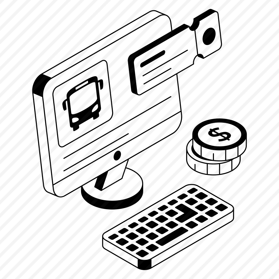 Bus, Ticket, Booking, Reservation, Monitor preview