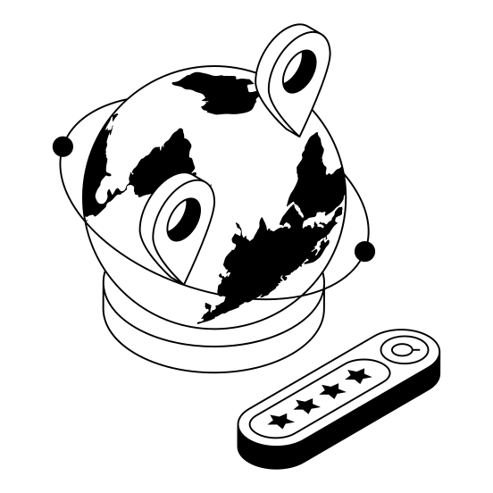 Location, Navigation, Tracking, Global, International illustration