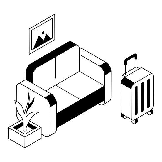 Luggage, Baggage, Bag, Sofa, Couch illustration