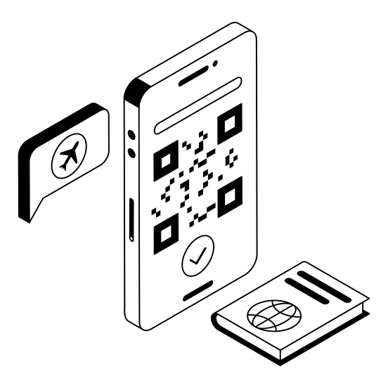 Qr, Scan, Barcode, Mobile, Phone illustration