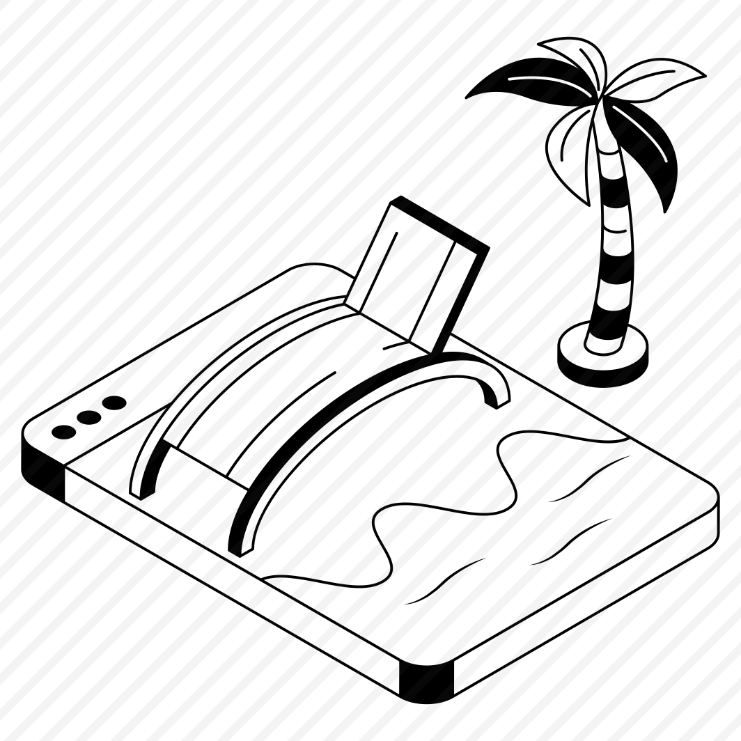 Tropical, Outdoor, Resort, Sunbed, Website preview