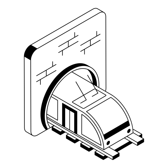 Tunnel, Underground, Train, Transport, Locomotive illustration