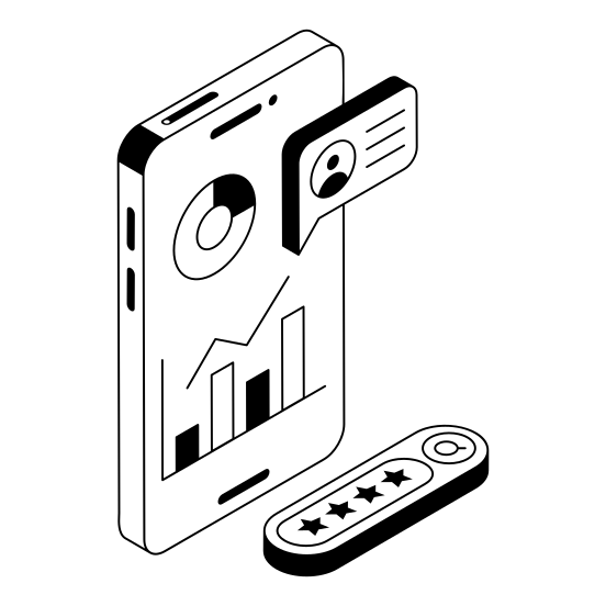 App, Mobile, Phone, Rating, Smartphone illustration