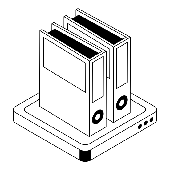 Binders, Files, Record, Document, Archives illustration