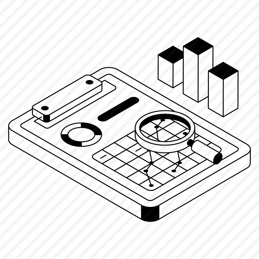 Document, Research, Clipboard, Magnifier, Report preview