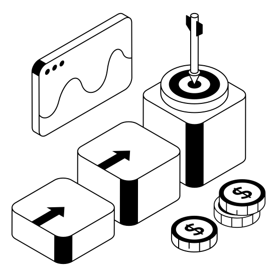 Goal, Aim, Objective, Achievement, Success illustration