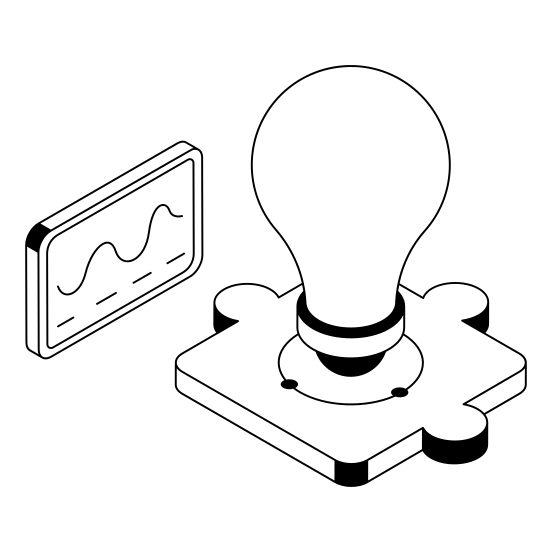 Idea, Solution, Innovation, Creativity, Light illustration