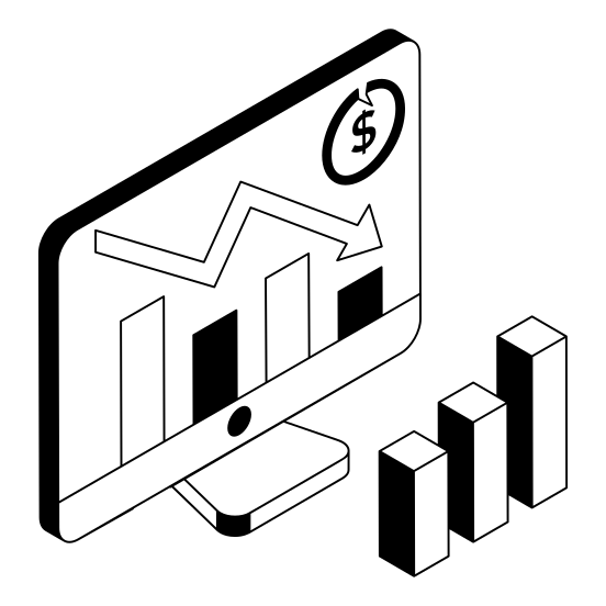 Loss, Recession, Decline, Decrease, Finance illustration