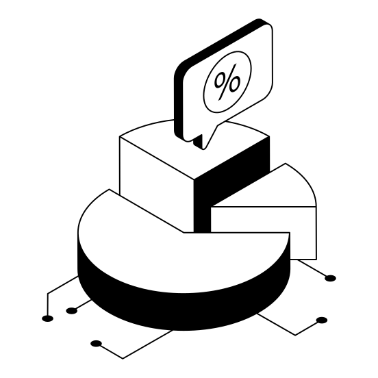 Market, Shares, Pi, Interest, Rate illustration