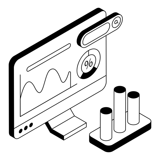 Online, Digital, Device, Monitor, Computer illustration