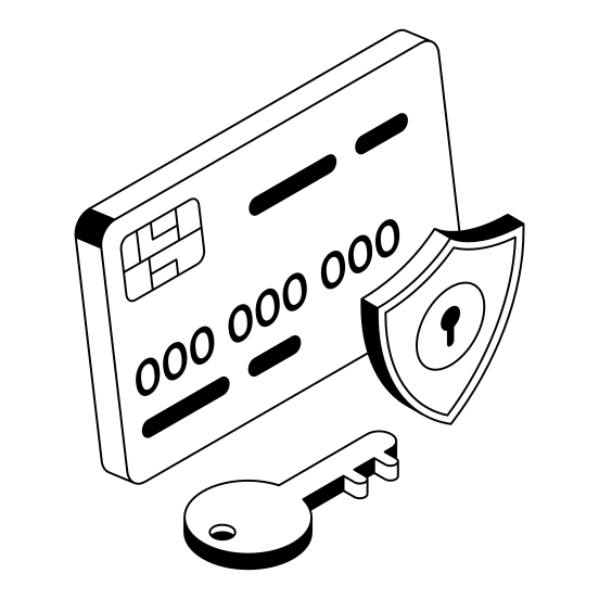 Secure, Card, Banking, Safe, Payment illustration